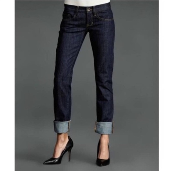 CAbi 2 brando Straight Leg Jeans Blue Stretch Dark Wash Style 175 - Picture 1 of 8